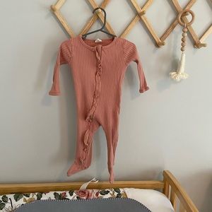 SpearmintLOVE organic ribbed footie